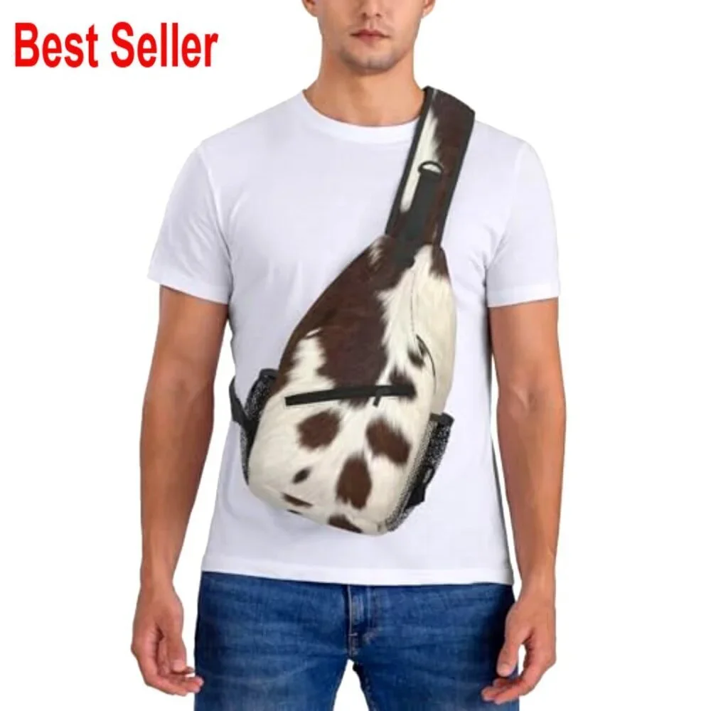 Polyester Crossbody Sling Backpack with Adjustable Padded Strap